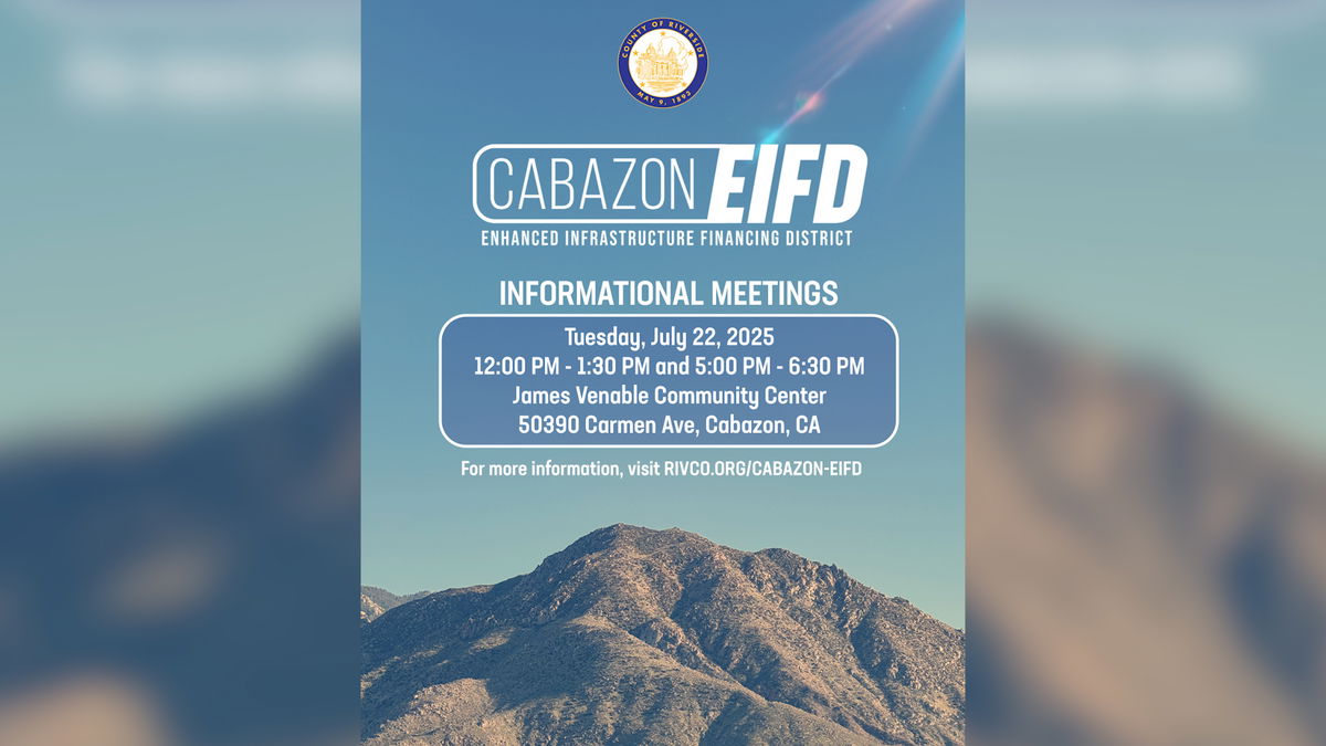 Community meetings set to discuss proposed tax district for Cabazon