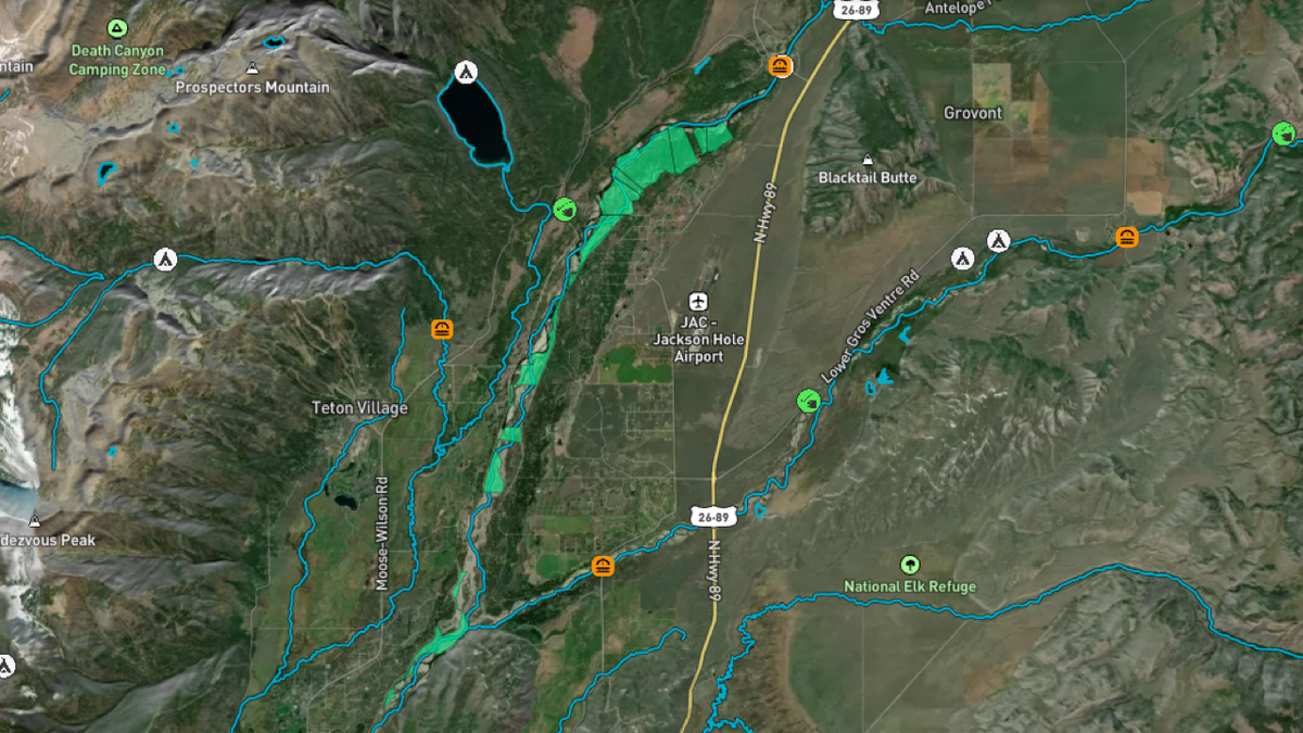 New mapping tool provides river conditions along Snake River in Teton County