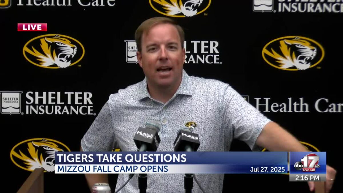 Drinkwitz takes questions as Mizzou opens fall camp
