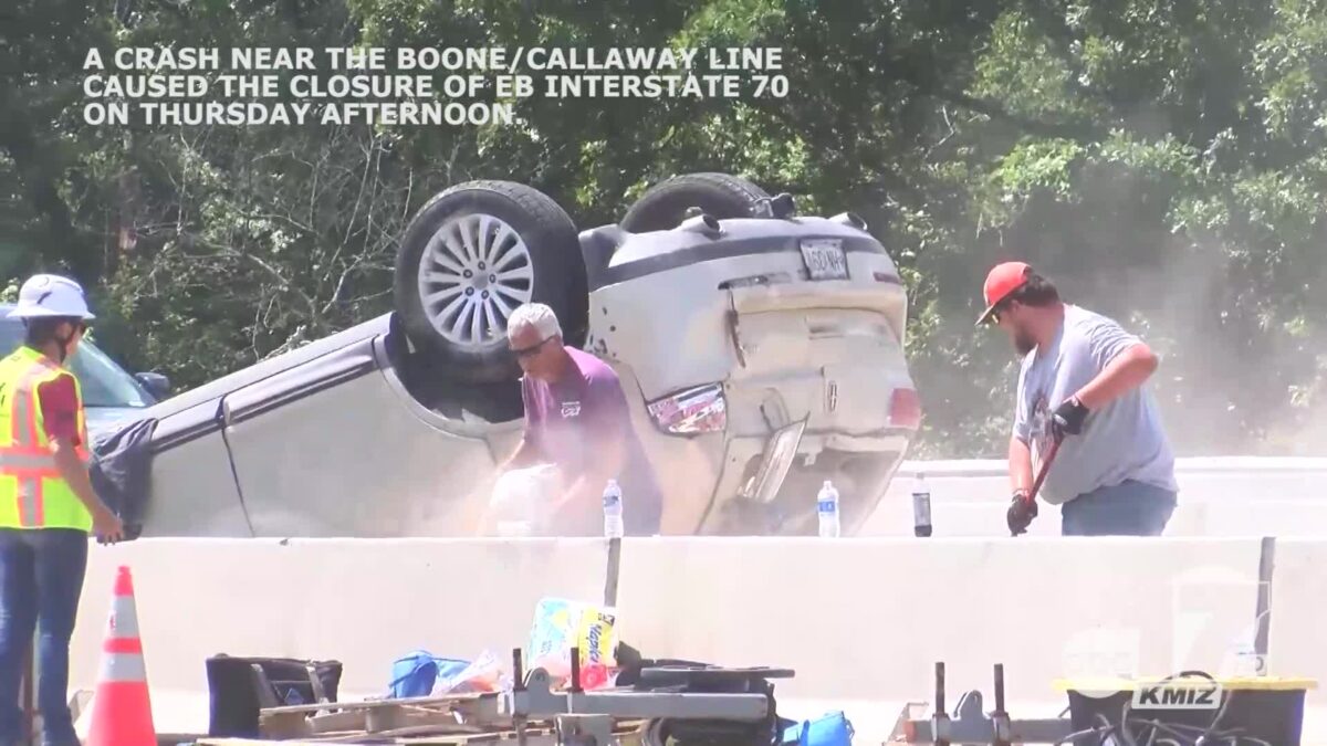 2 injured in Interstate 70 crash near Boone/Callaway line