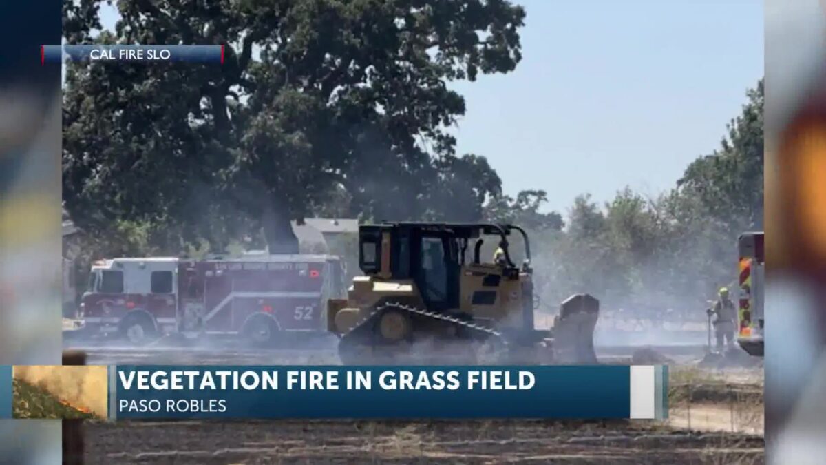 Vegetation fire in Paso Robles