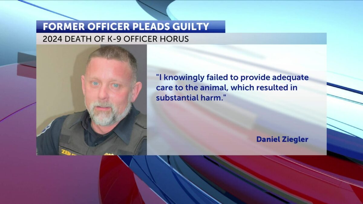 Daniel Zeigler pleads guilty in death of K9 Horus