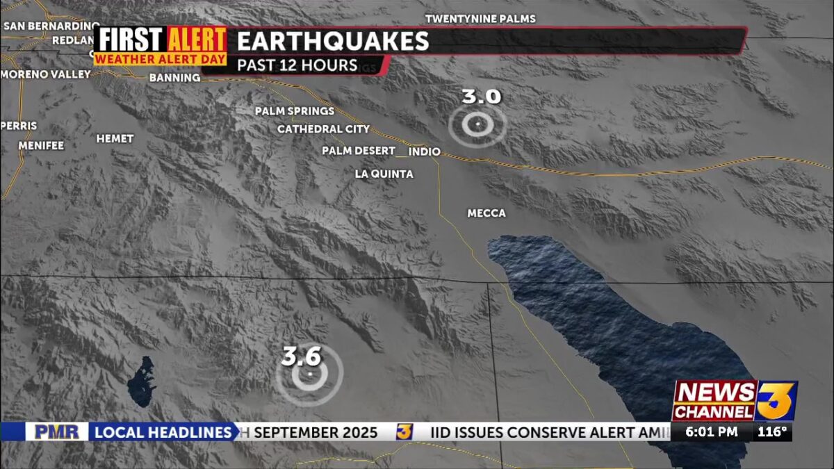 Earthquake strikes near Indio
