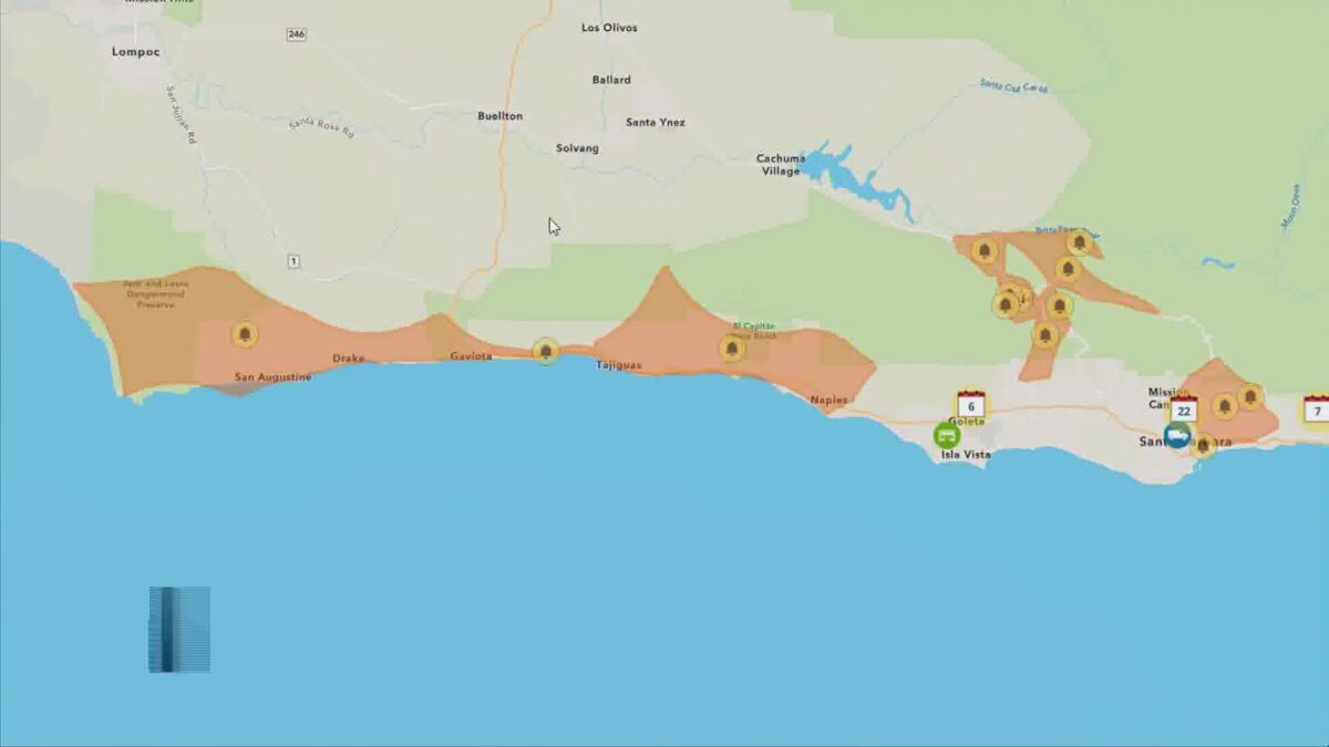 Southern California Edison expects power shutoffs across Santa Barbara County