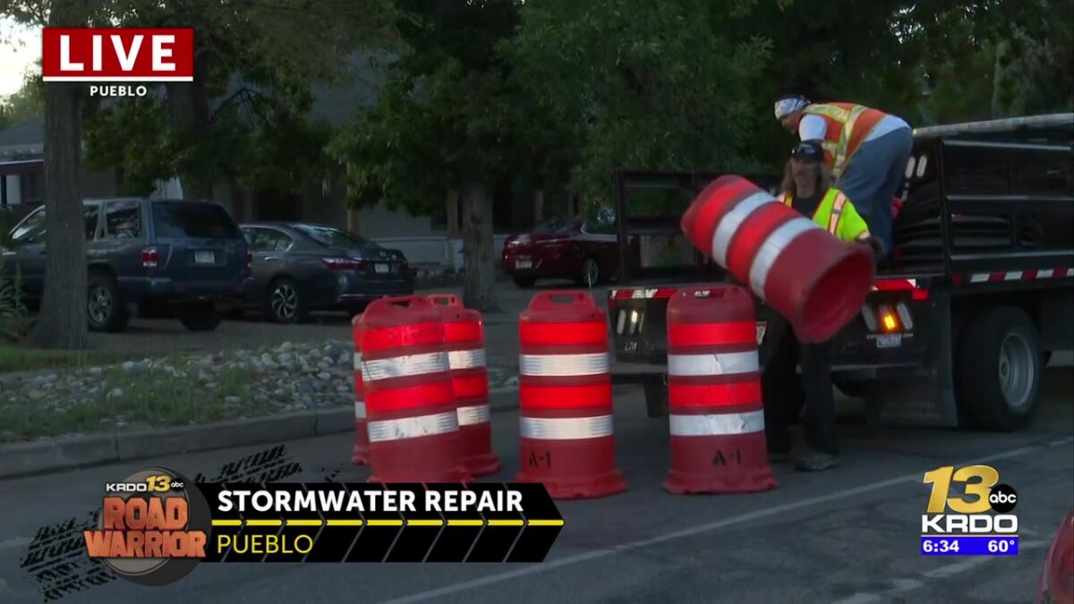 Sections of two busy Pueblo streets to close for two weeks for emergency stormwater repairs