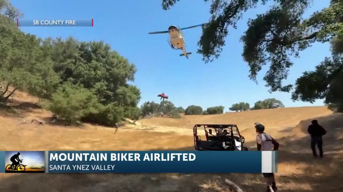 Mountain biker rescued after fall in Santa Ynez Valley