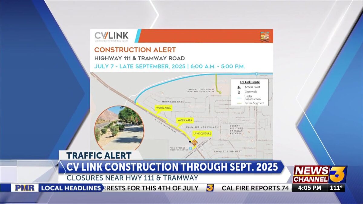 CVAG begins construction on Palm Springs CV Link pathway