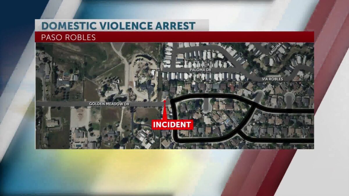 Paso Robles Man Arrested After Barricading Himself following Domestic Violence Incident
