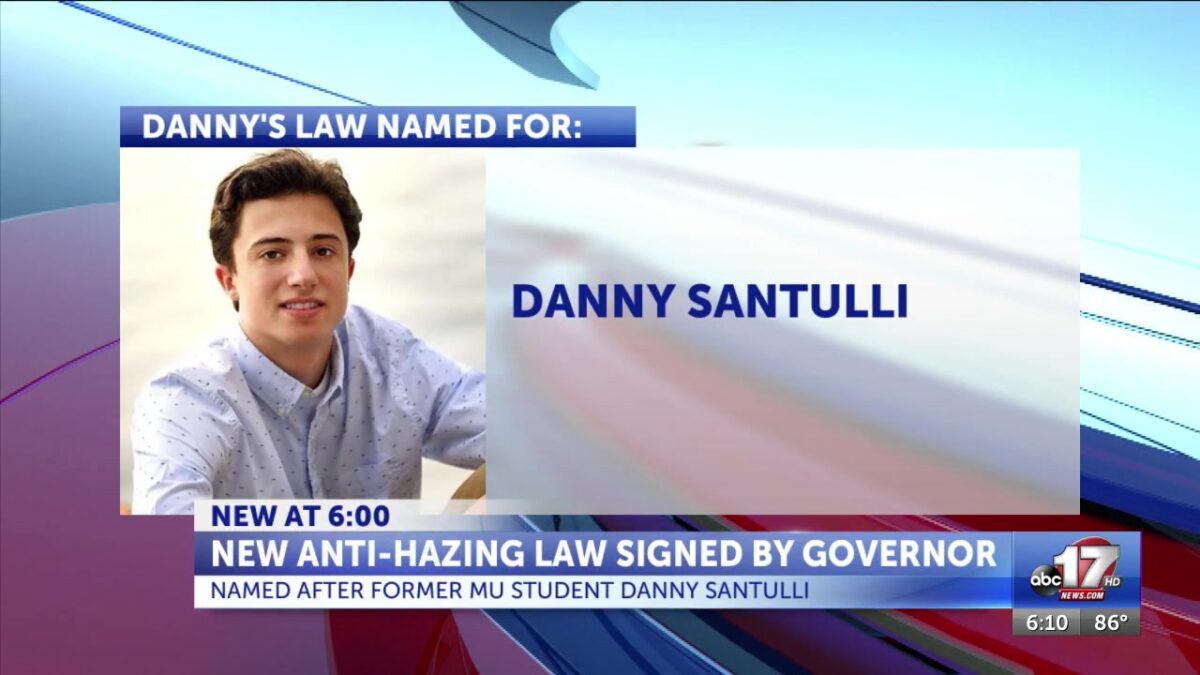 Kehoe signs anti-hazing Danny’s Law; takes effect in August