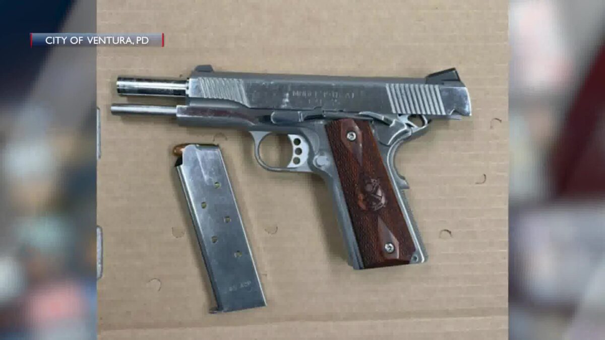 Man arrested for assault with a handgun