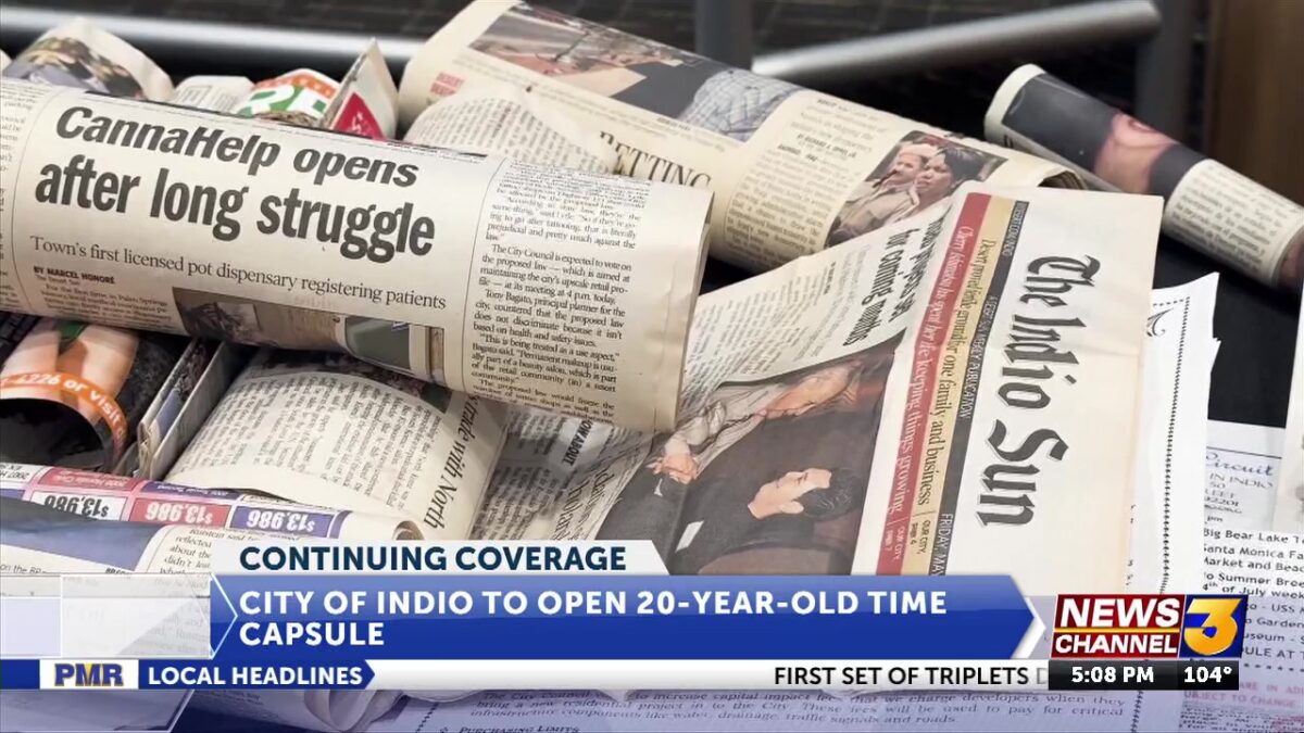 City of Indio opens 20-year-old time capsule
