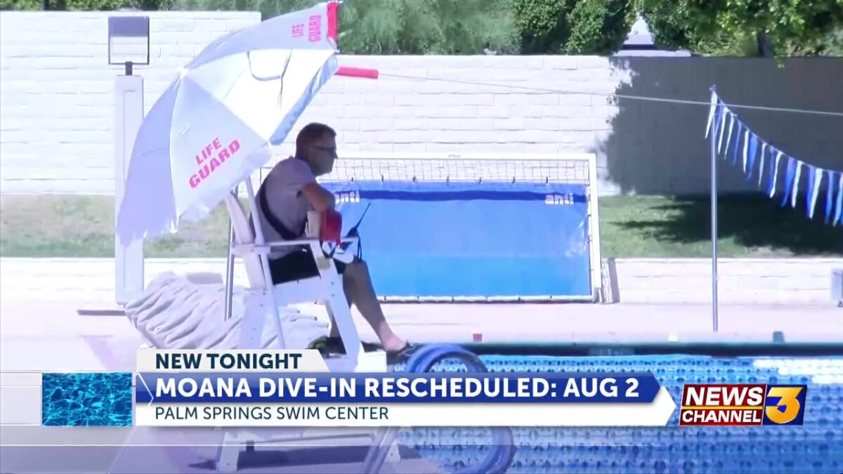 Palm Springs Swim Center reschedules this Saturday’s ‘Dive-in Movie’ to August 2
