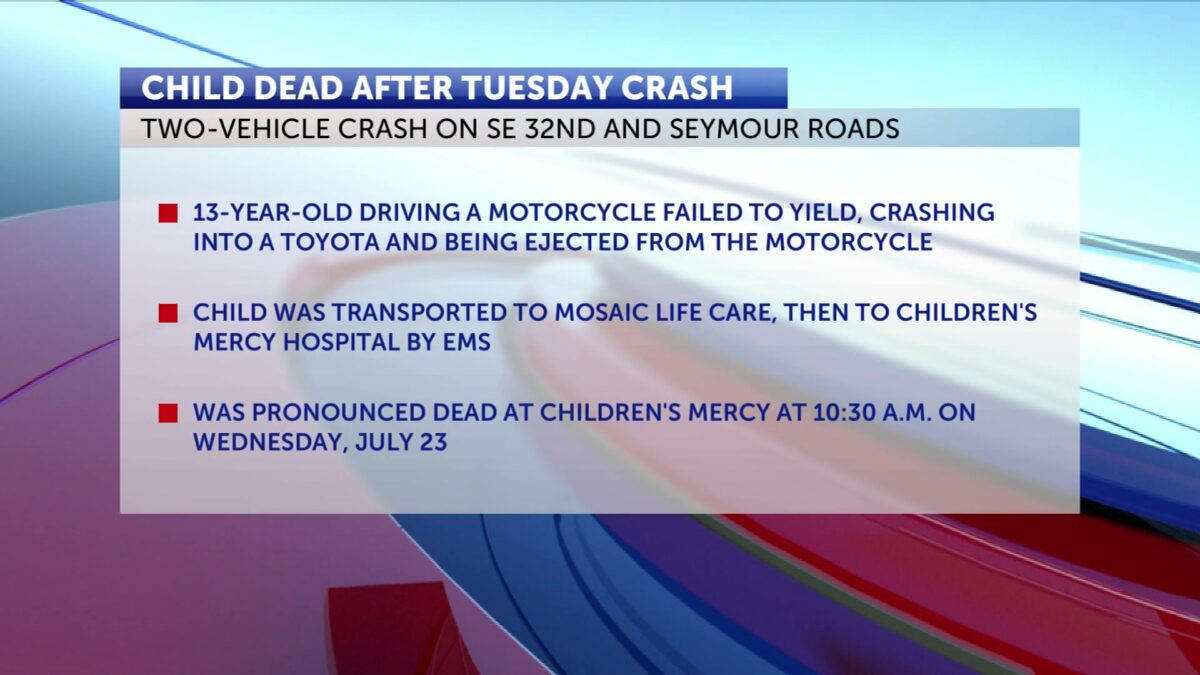Child dies in Buchanan County crash