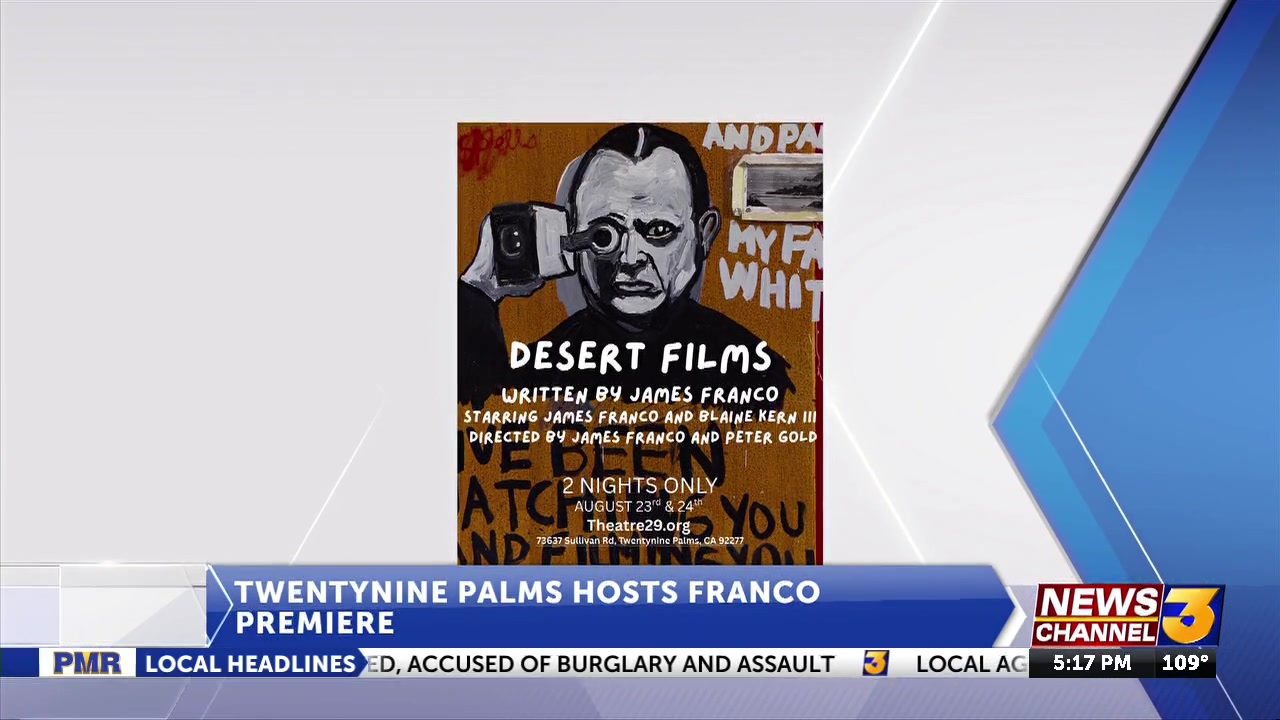 Theatre 29 will host James Franco new project the play “Desert Films”