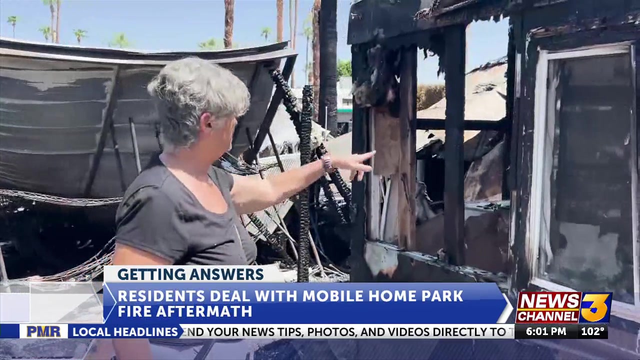 Residents reeling after fire damages five homes in mobile home park