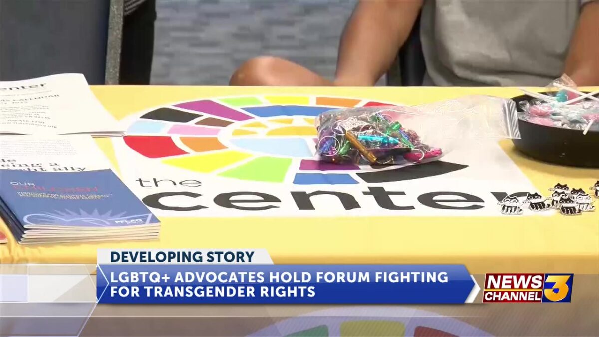 LGBTQ+ advocates hold forum fighting for transgender rights