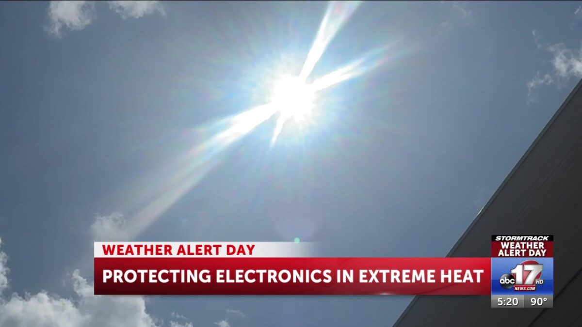 Extreme heat can cause significant damage to electronics