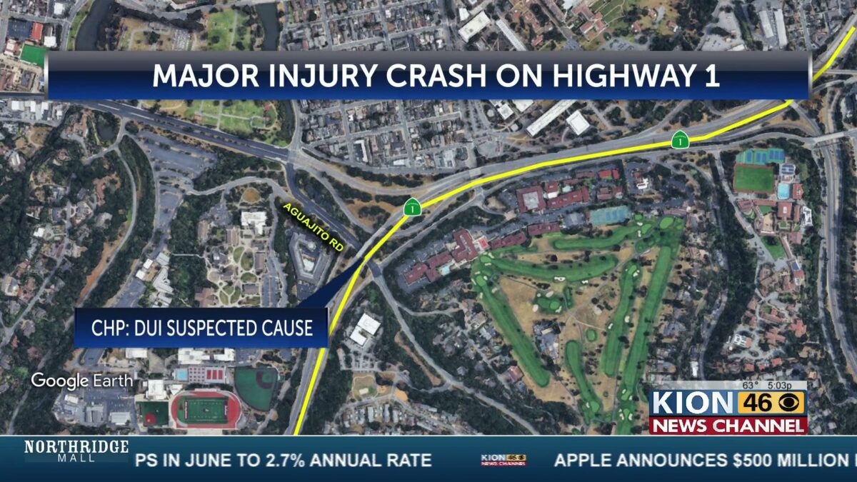 One severely injured in five vehicle crash on Highway 1
