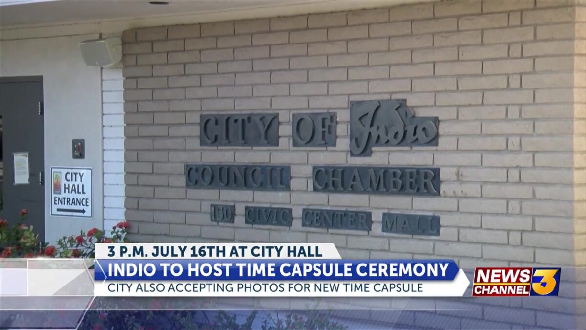 Indio set to open 20-year time capsule and seal away a new one for 50 years