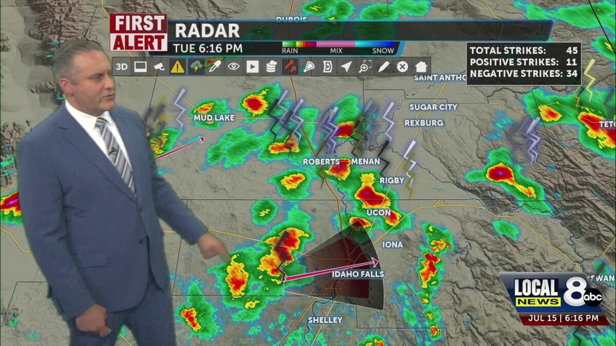 Severe Thunderstrom Warning issued for Southeastern Idaho