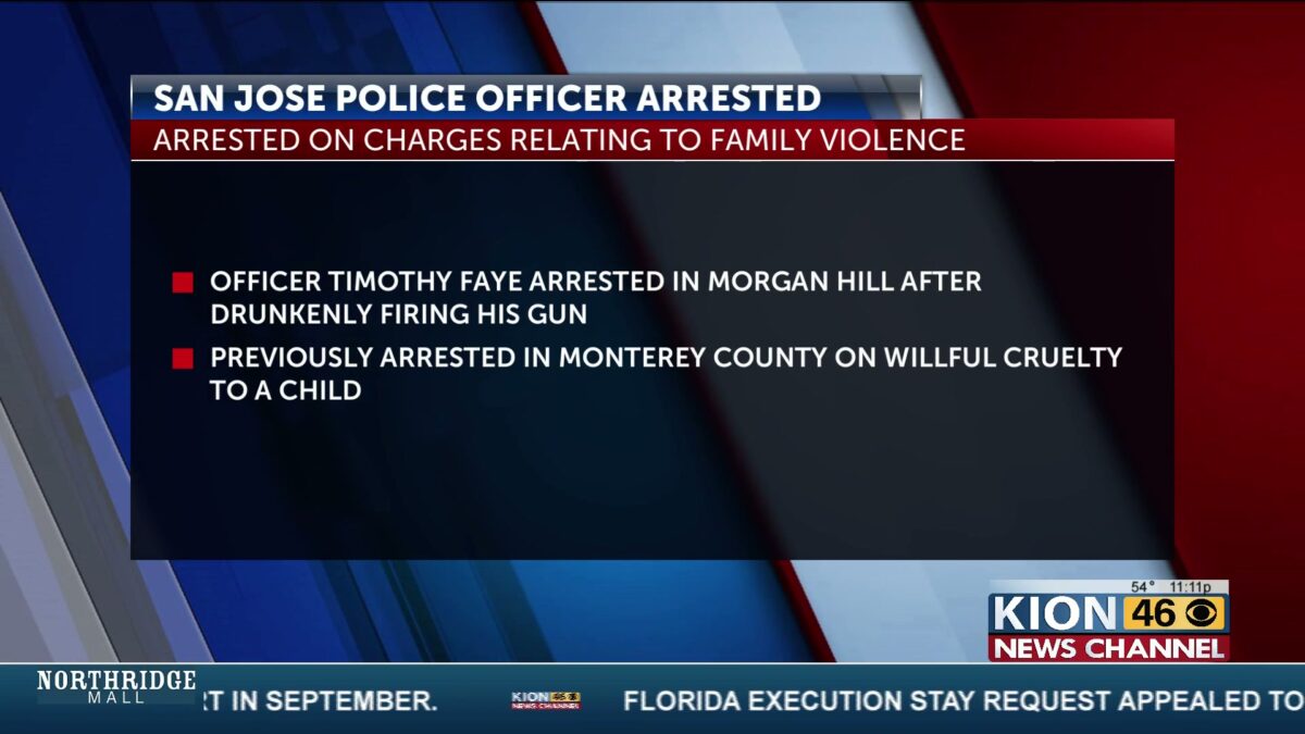San Jose police officer arrested