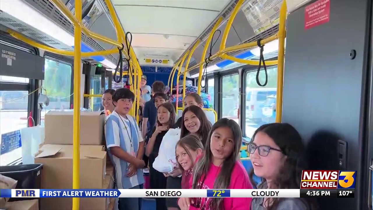 Pack the Bus delivery day at the Boys and Girls Club of Cathedral City