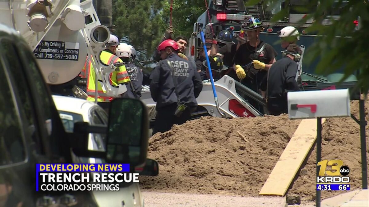 Crews rescue 27-year-old man buried inside a trench