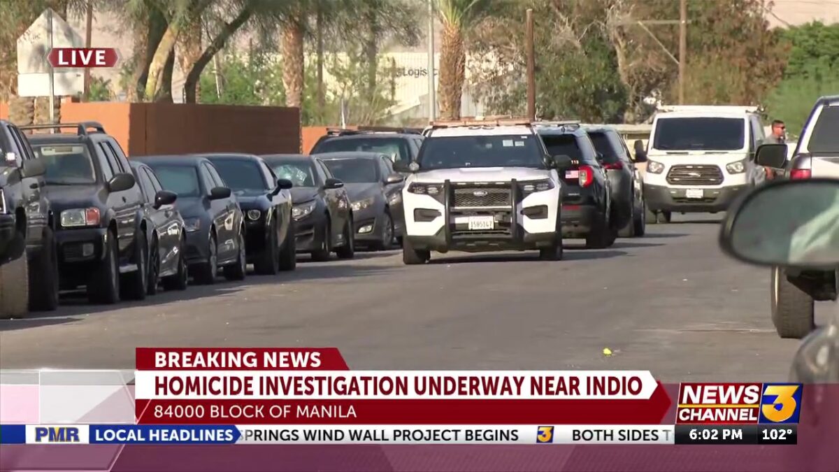 Two Arrested in Homicide Investigation near Indio-Coachella border