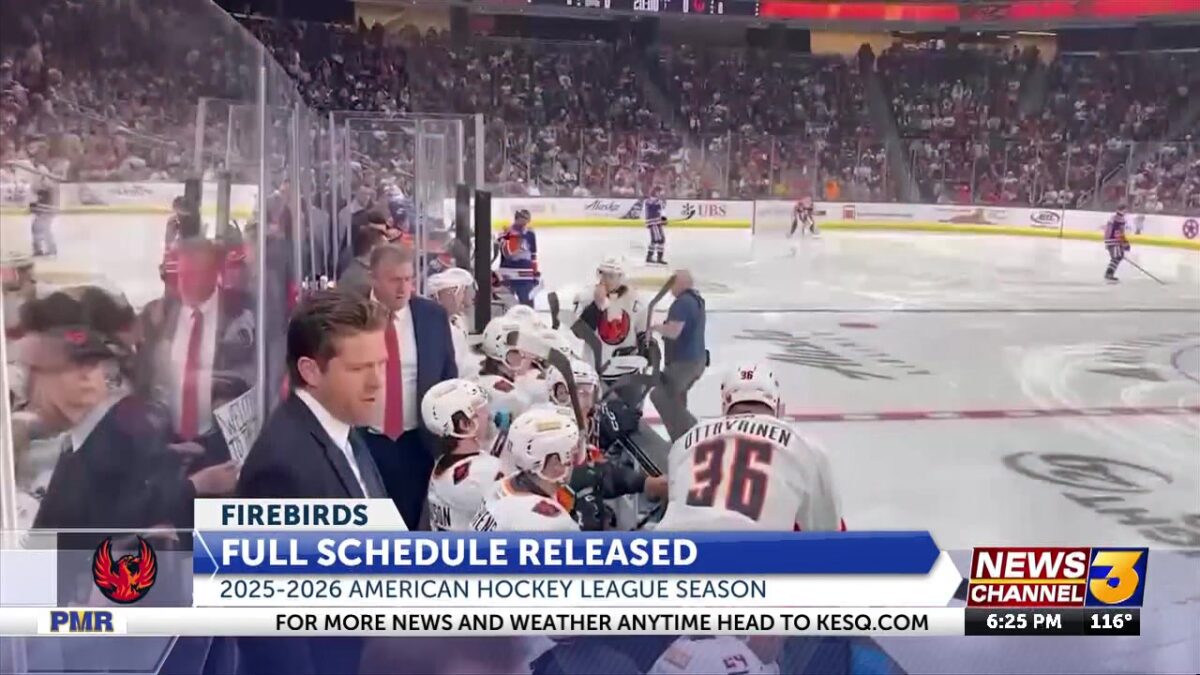 Coachella Valley Firebirds release full schedule for 2025-26 season