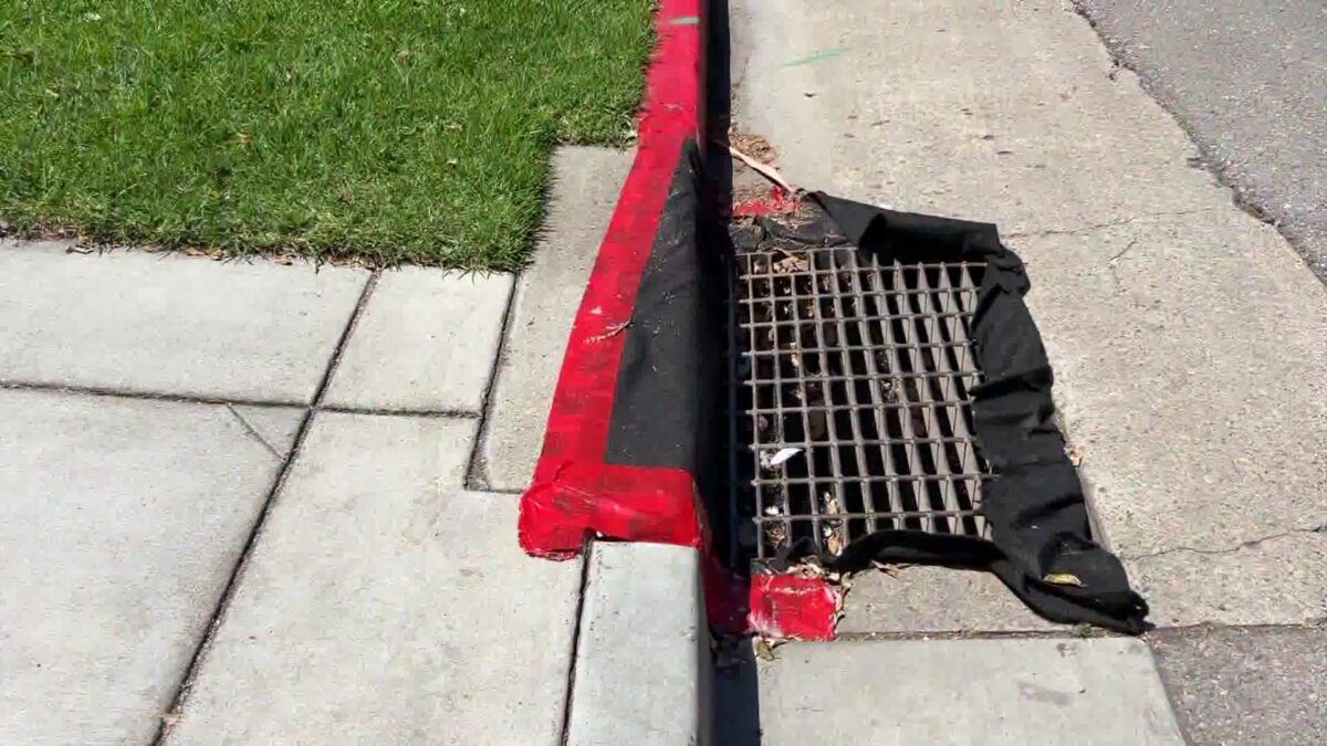 Special confetti covers have been added to many Santa Barbara storm drains