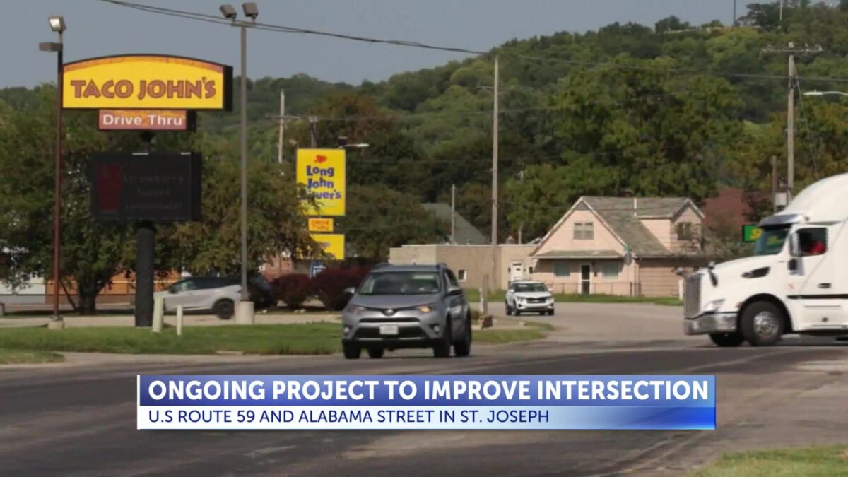 Improvements continue at U.S. Route 59 and Alabama Street intersection in South St. Joseph to ease traffic flow