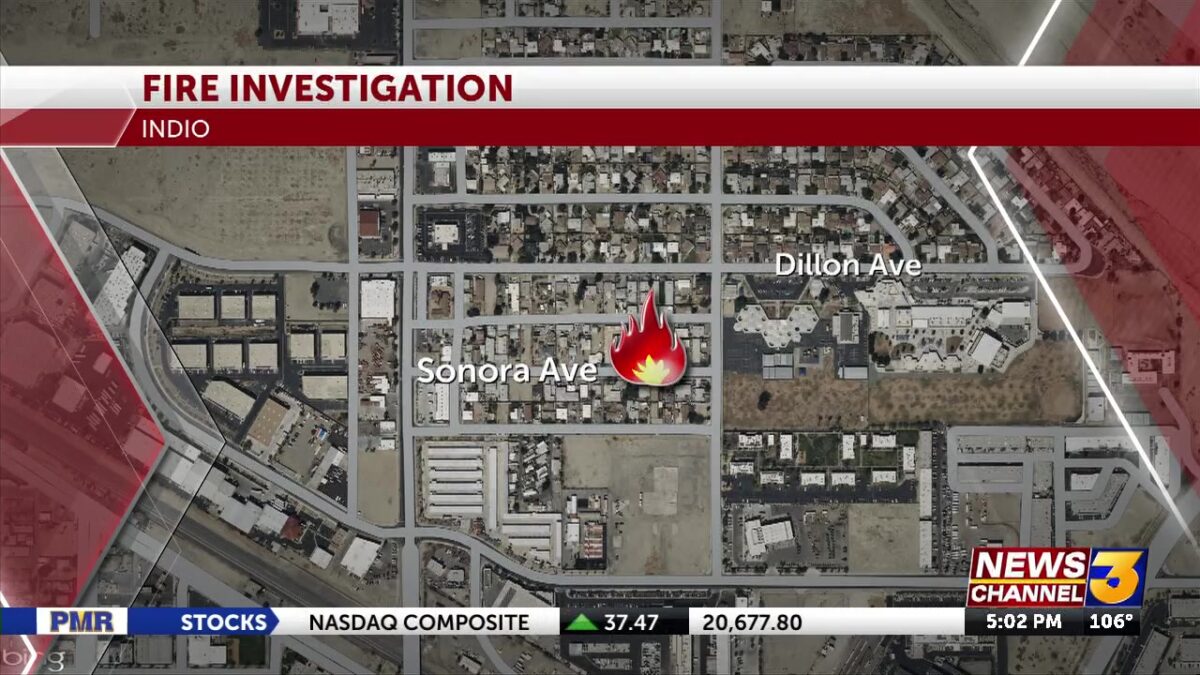 Four people displaced after fire at tri-plex in Indio