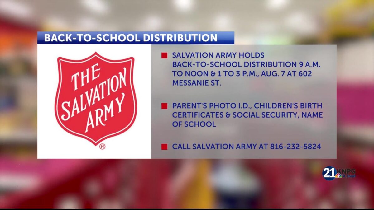 Salvation Army hosts back-to-school distribution