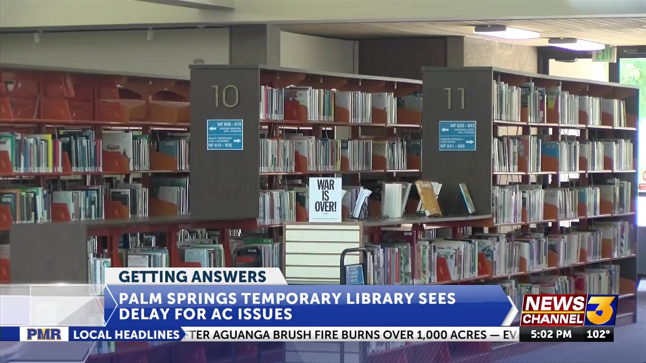 Palm Springs Public Library delays relocation for renovations due to HVAC issues