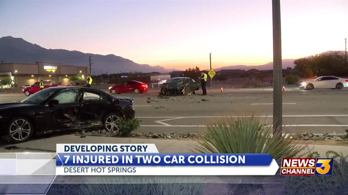 Seven people taken to local hospitals after car crash in Desert Hot Springs