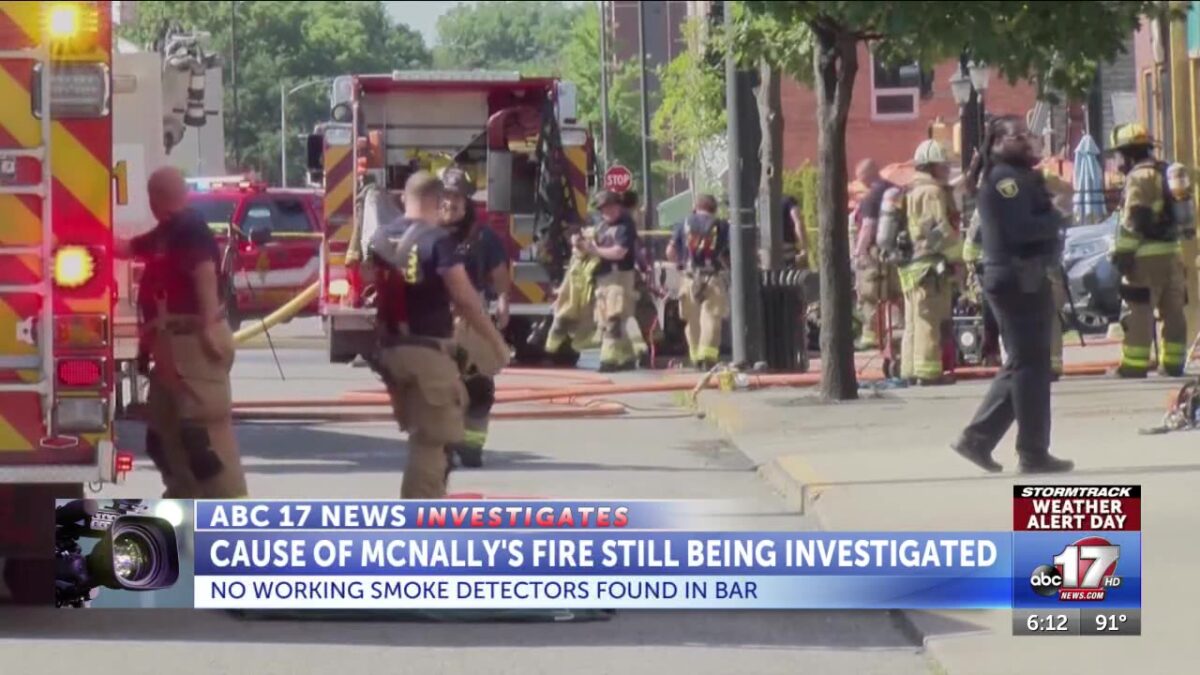 McNally’s fire started in main room of bar
