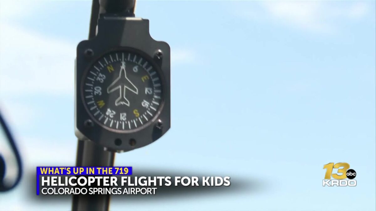 KRDO13 gets up in a helicopter with kids learning about aeronautics