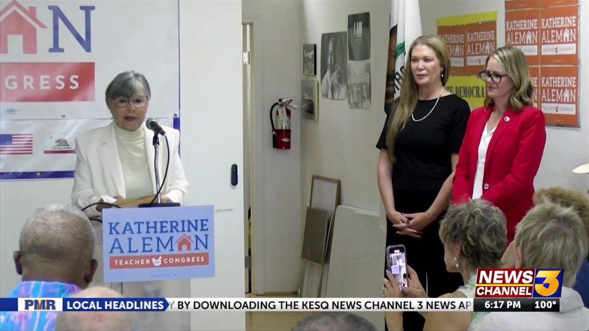 Former U.S. Senator Barbara Boxer endorses Democratic Candidate Katherine Aleman for 41st Congressional District race