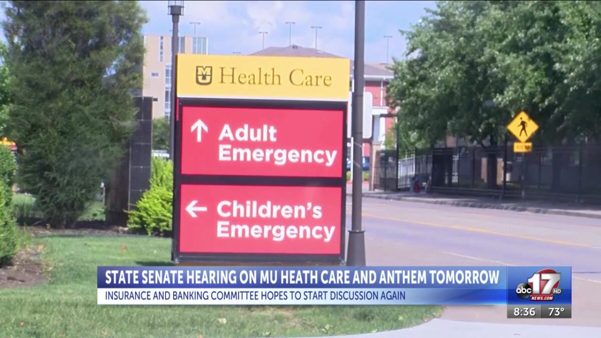 Missouri Senate committee to hear testimony in MU Health Care and Anthem contract dispute Monday