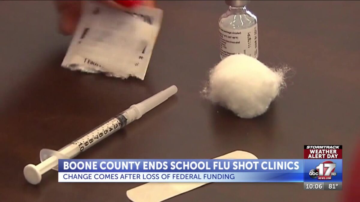 Boone County ends school flu shot clinics after funding loss
