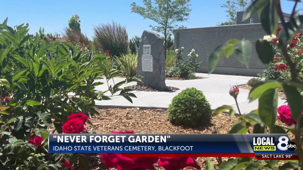 New garden honoring veterans dedicated in Blackfoot