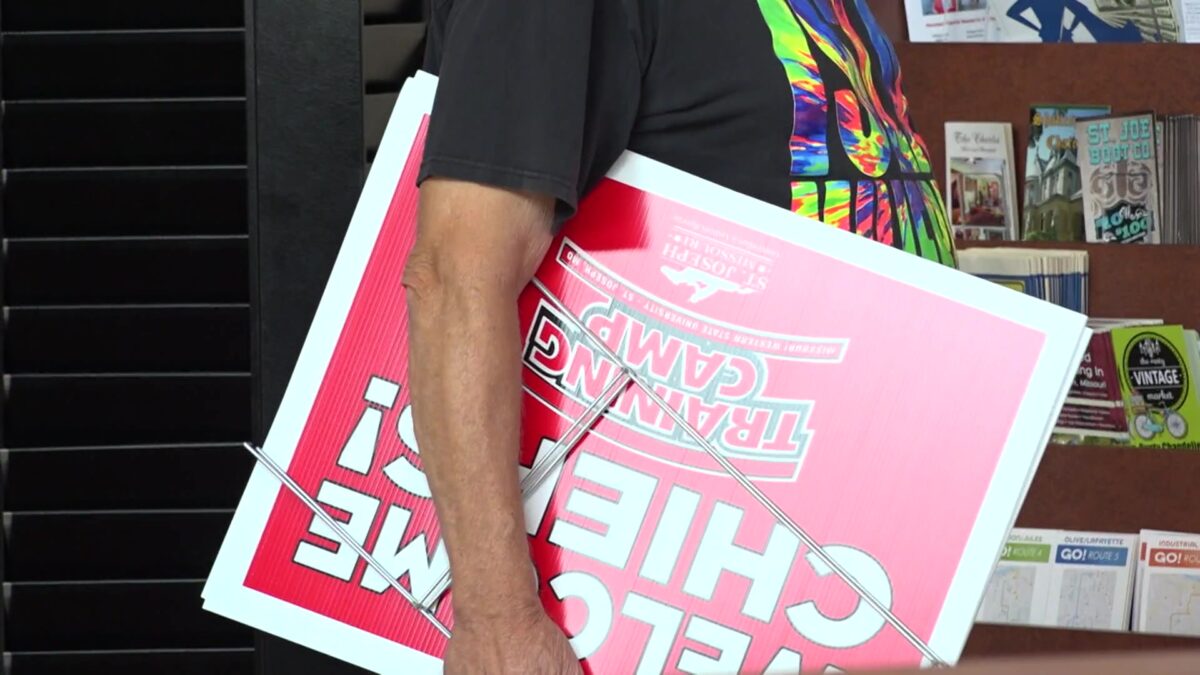 ‘Welcome Chiefs’ signs available next week