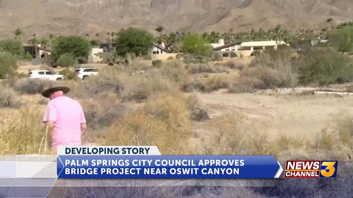 Palm Springs City Council approves bridge project near South Palm Canyon despite pushback