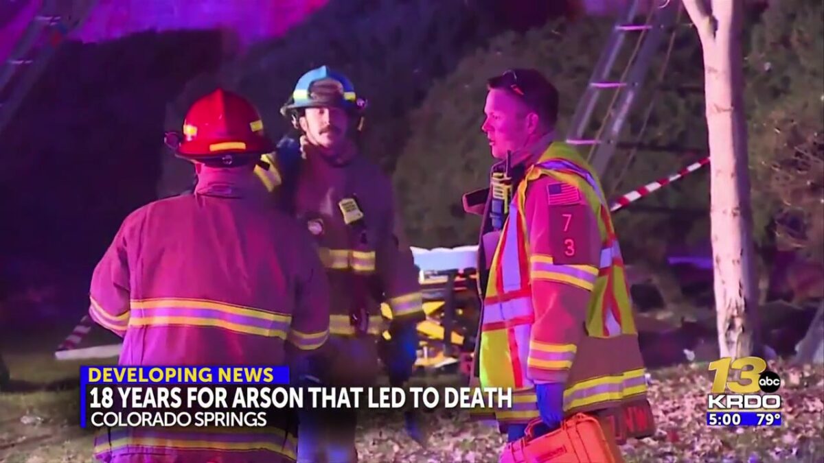 Colorado Springs arsonist sentenced to 18 years in prison
