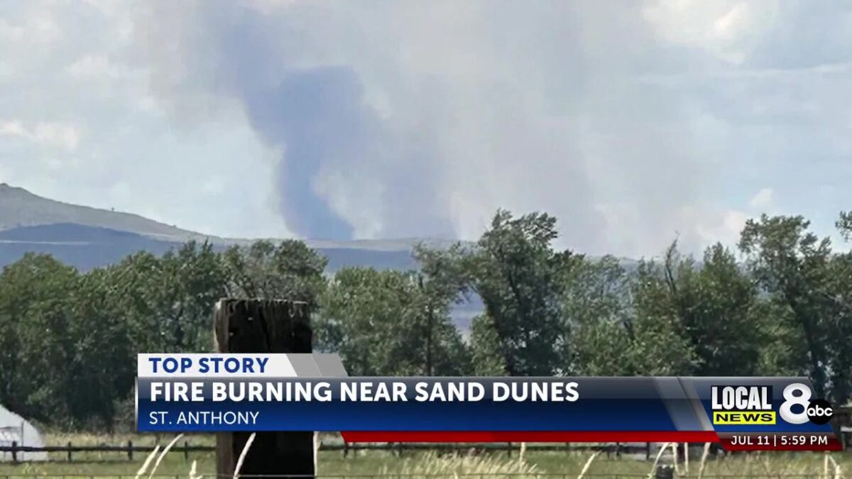 Grassy Fire near St. Anthony contained after burning over 2