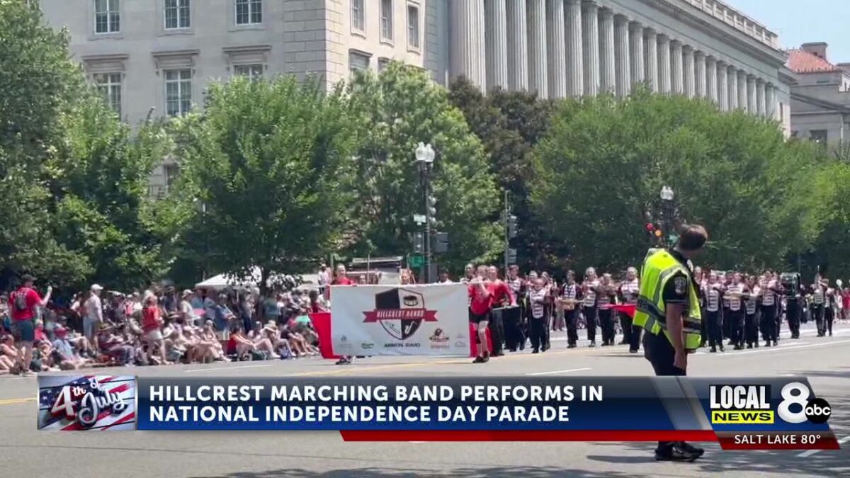 Local high school marching band takes their show on the road to Washington DC