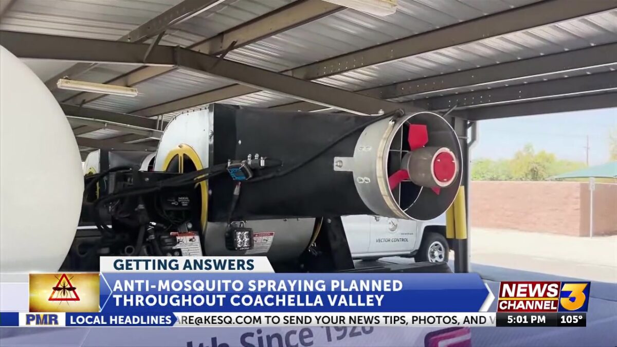 Anti-mosquito spraying planned throughout Coachella Valley