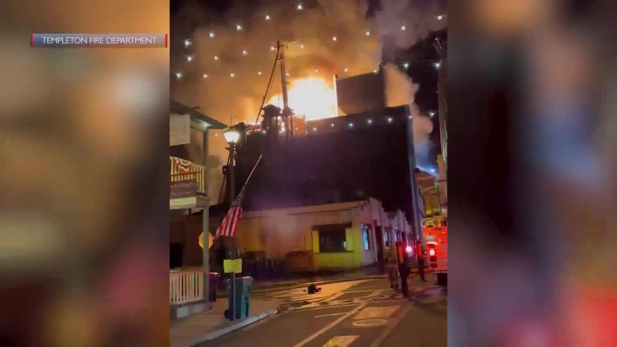 Historic Templeton Feed and Grain destroyed by Fourth of July Fire