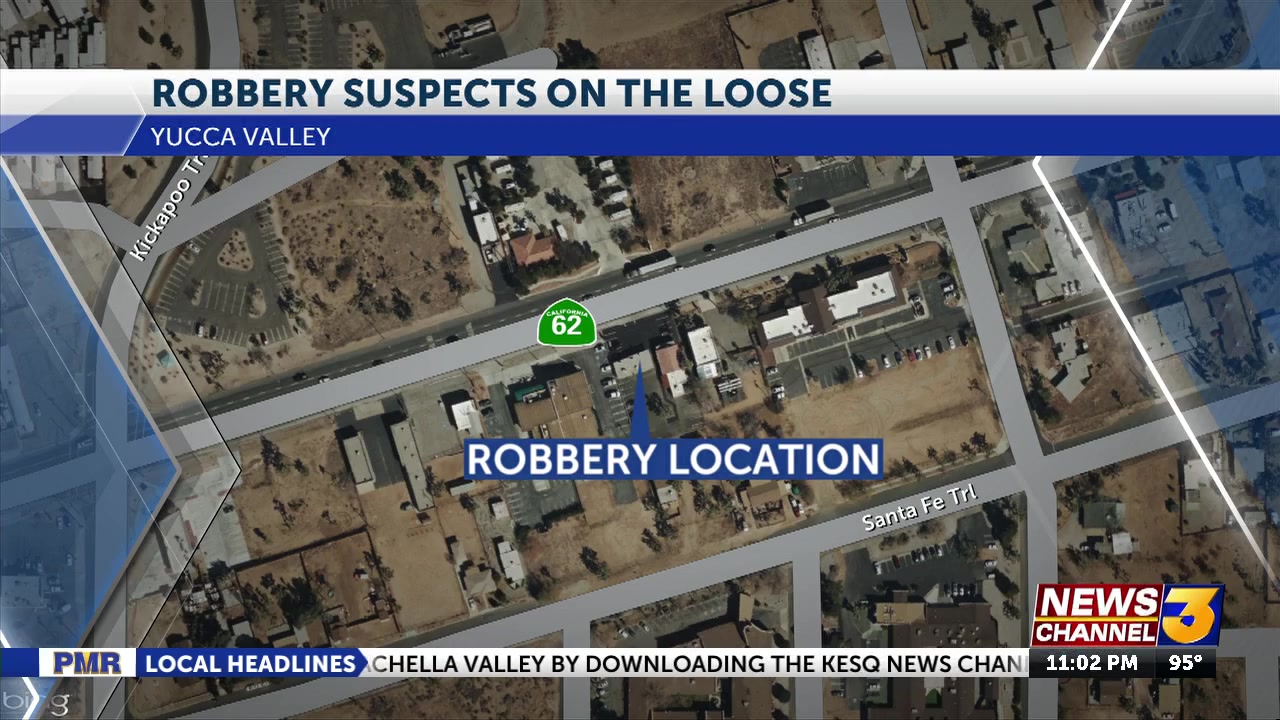 San Bernardino Sheriff’s deputies search for suspects in Yucca Valley armed robbery attempt