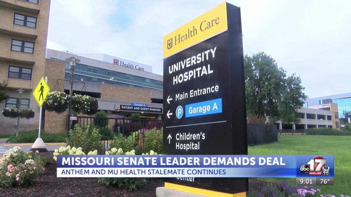 Missouri Senate leader demands Anthem and MU Health Care reach a deal this week